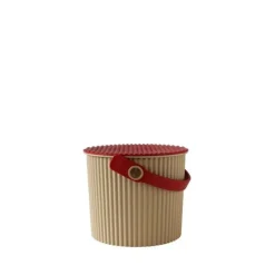 Hink med lock 4L, Omnioutil, Beige/Röd
