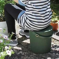 Hink med lock 10L, Omnioutil, Grön/Mörkgrön