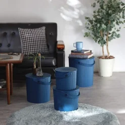 Hink med lock 10L, Omnioutil, Mörkblå