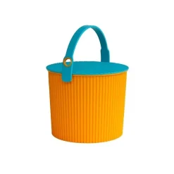 Hink med lock 10L, Omnioutil, Orange/Turkos