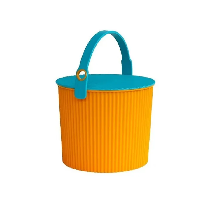 Hink med lock 10L, Omnioutil, Orange/Turkos