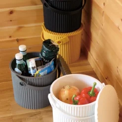 Hink med lock 4L, Omnioutil, Rosa/Grå