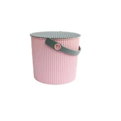 Hink med lock 8L, Omnioutil, Rosa/Grå