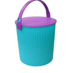 Hink med lock 20L, Omnioutil, Turkos/Lila