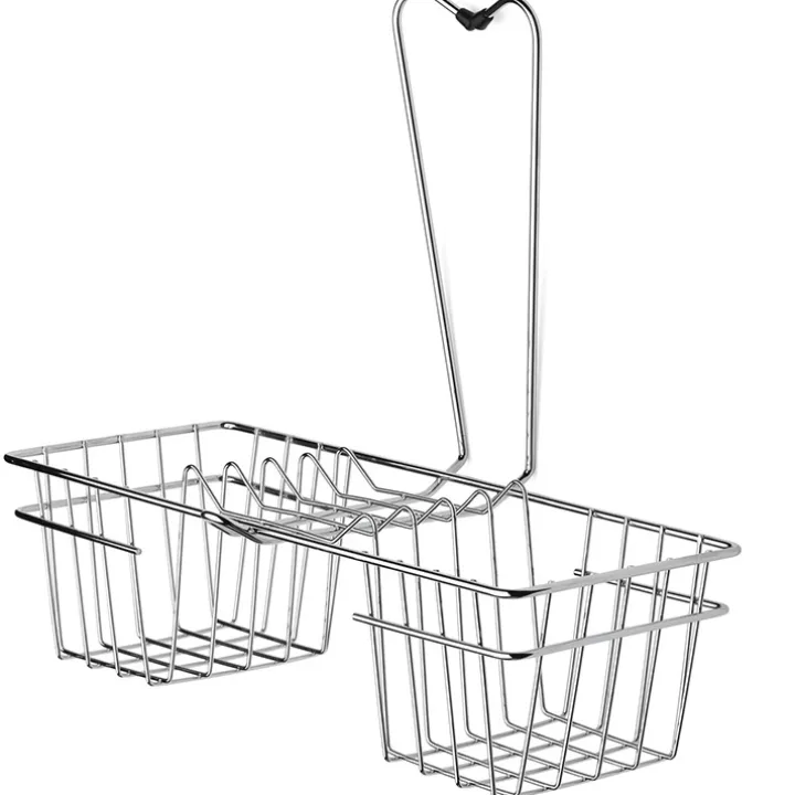 Hängande duschkorg i metall, Habo, Silver