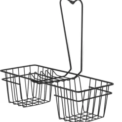 Hängande duschkorg i metall, Habo, Svart