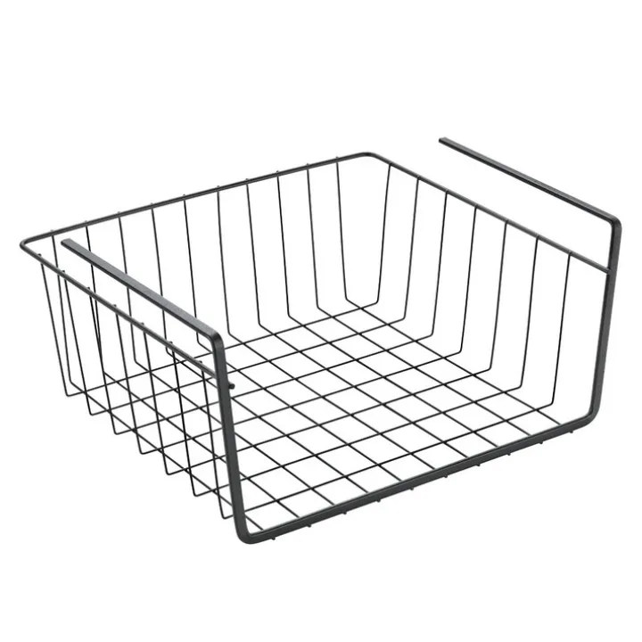 Hängande förvaringskorg, 30cm, Metaltex, Svart