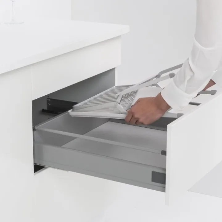 Hopfällbart diskställ, Brabantia, Ljusgrå