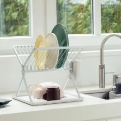 Hopfällbart diskställ, Brabantia, Ljusgrå