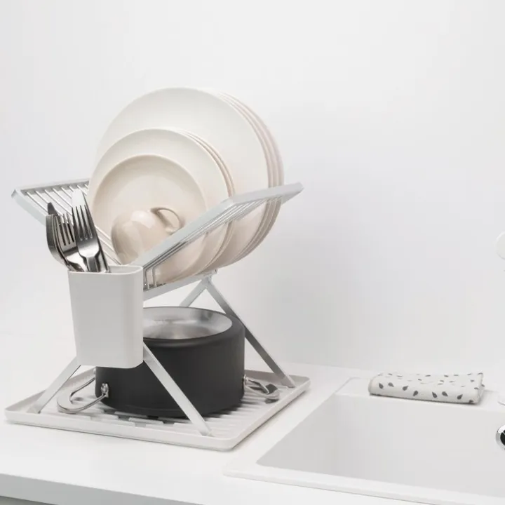 Hopfällbart diskställ, Brabantia, Ljusgrå