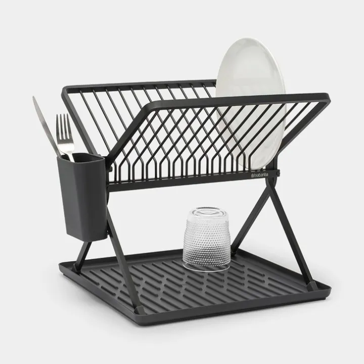 Hopfällbart diskställ, Brabantia, Mörkgrå