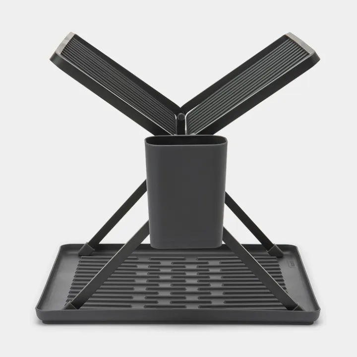 Hopfällbart diskställ, Brabantia, Mörkgrå