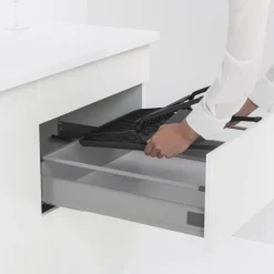 Hopfällbart diskställ, Brabantia, Mörkgrå