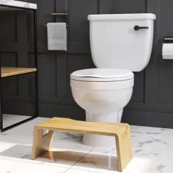 Hopfällbar toapall i bambu, Squatty Potty