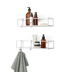 Hylla i metall 2-pack