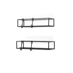 Hylla i metall 2-pack