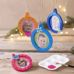 Julgransdekoration med egen bild 3-pack
