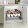 Justerbar förvaringshylla under diskbänk, 45-80cm