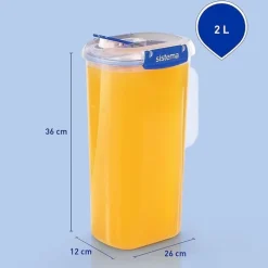 Kanna med lock 2L, Sistema