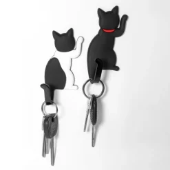 Kattformad magnetkrok 2-pack