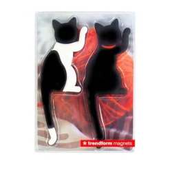Kattformad magnetkrok 2-pack