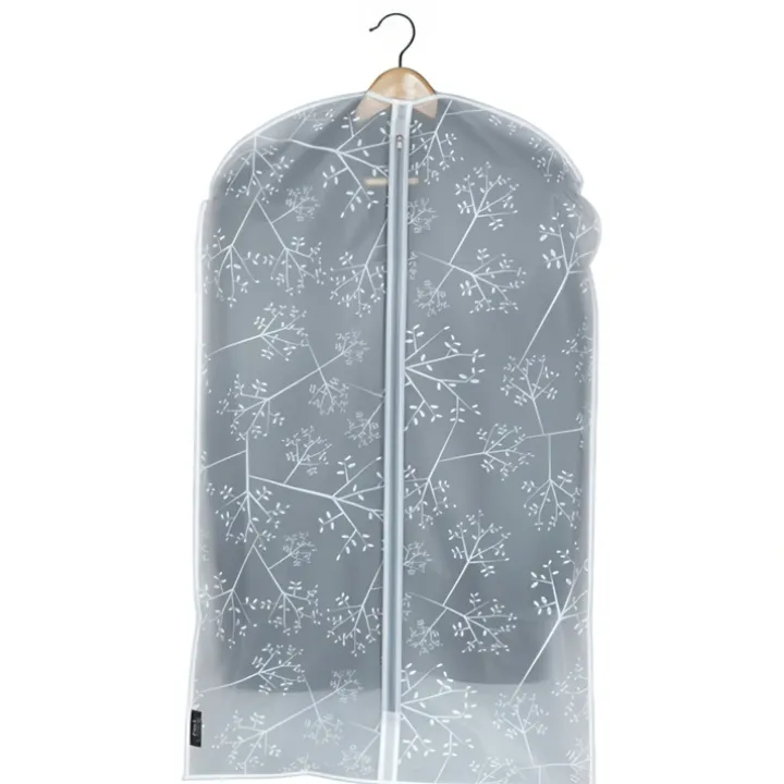 Klädpåse, 100cm, White leaf