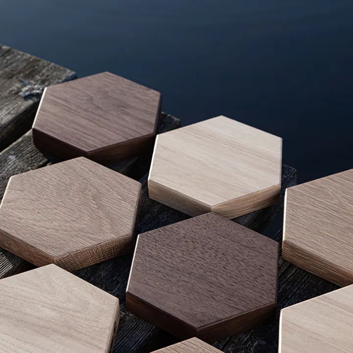 Knivmagnet i trä HEXA