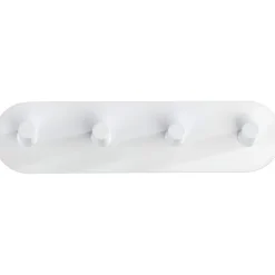 Kroklist, 4 krokar, Självhäftande, Metall, PIENCO QUADRO