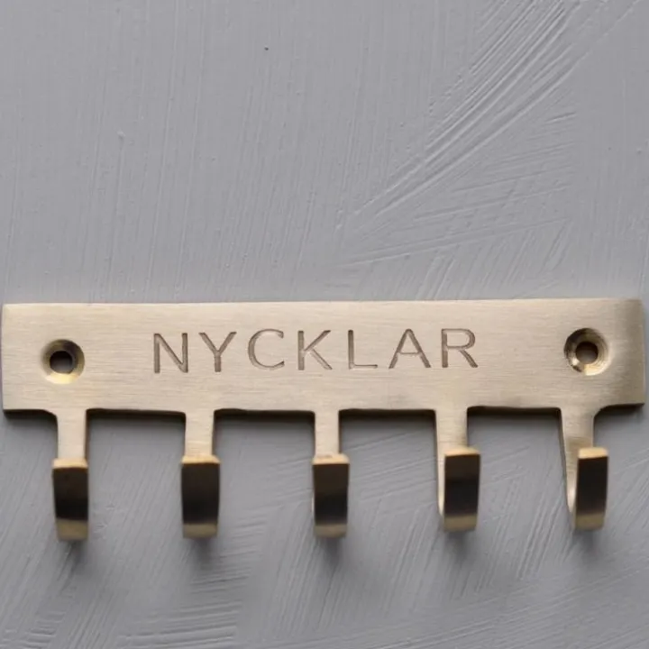 Kroklist till nycklar i mässing