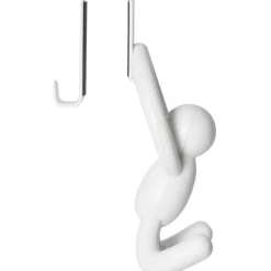 Krok till skåpdörr 2-pack, Buddy, Umbra