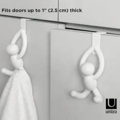 Krok till skåpdörr 2-pack, Buddy, Umbra