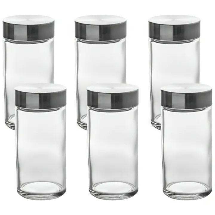 Kryddburkar i glas 6-pack, 5five