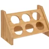 Kryddställ i bambu med 6 glasburkar, BAMBOO SPICE RACK, Natur