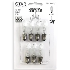 LED-lampor till ljusstakar och julgransljus 7-pack