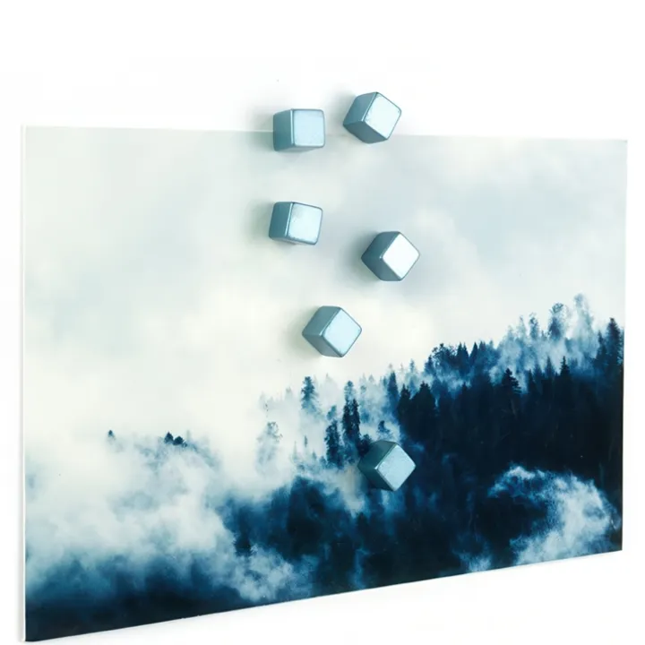 Liten magnet kub 6-pack, Blå
