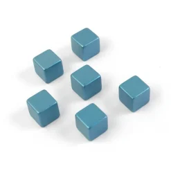 Liten magnet kub 6-pack, Blå