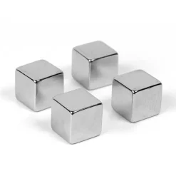Liten magnet kub 4-pack, Silver