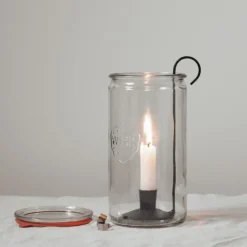 Ljushållare med glasburk