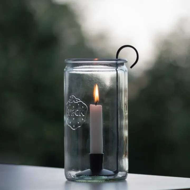 Ljushållare med glasburk
