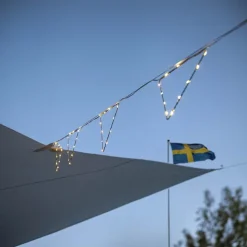 Ljusslinga med vimplar