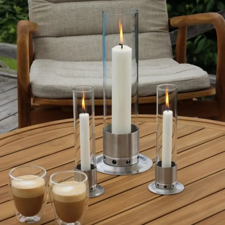 Ljusstake med stormglas, Large