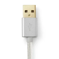 Lång USB-kabel i tyg