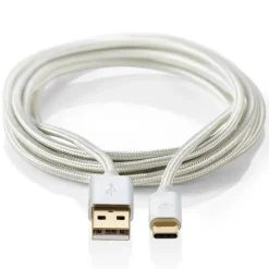 Lång USB-kabel i tyg