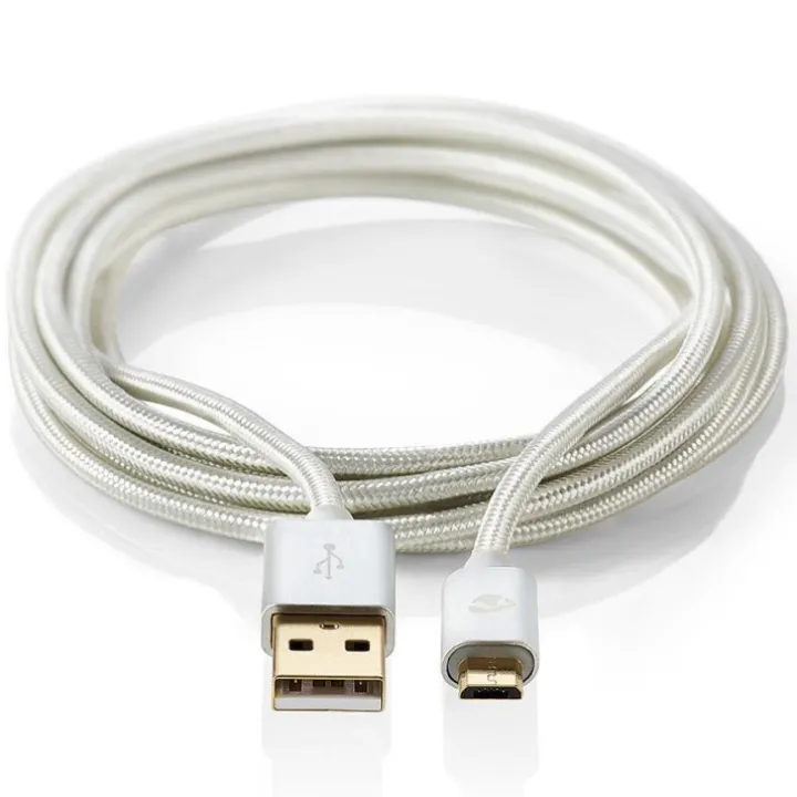 Lång USB-kabel i tyg
