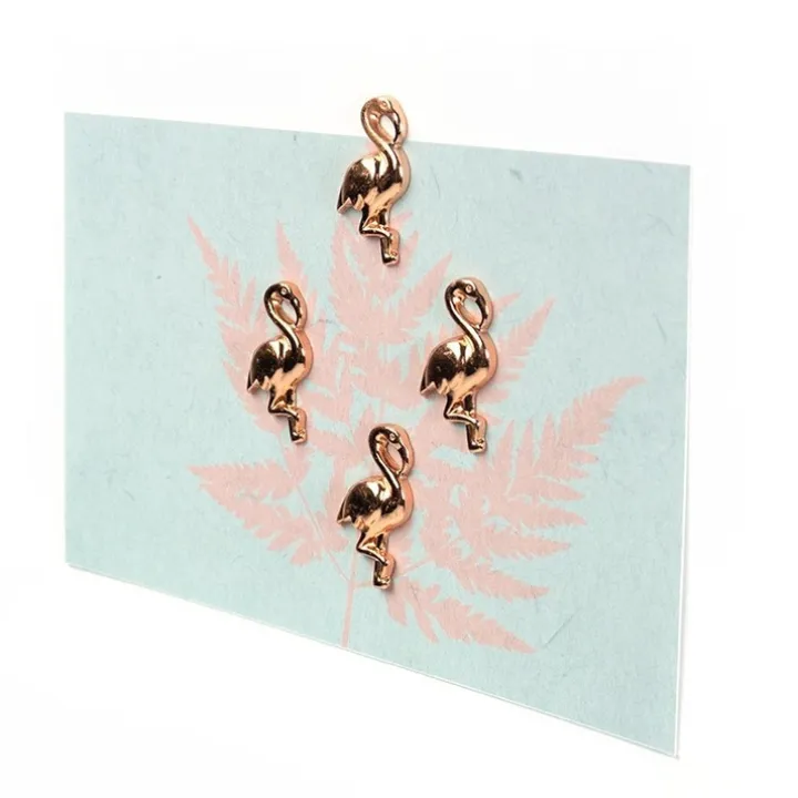 Magneter,4 st, FLAMINGO, Rose gold
