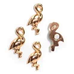 Magneter,4 st, FLAMINGO, Rose gold