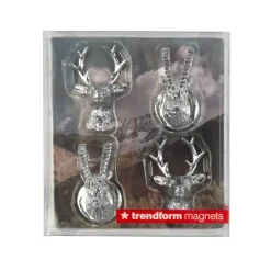 Magnetfigur 4-pack, Hjort och Stenbock