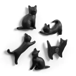 Magnetfigur 5-pack, Svart katt