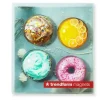 Magnet i glas 4-pack, Bakverk