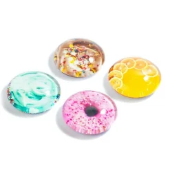 Magnet i glas 4-pack, Bakverk